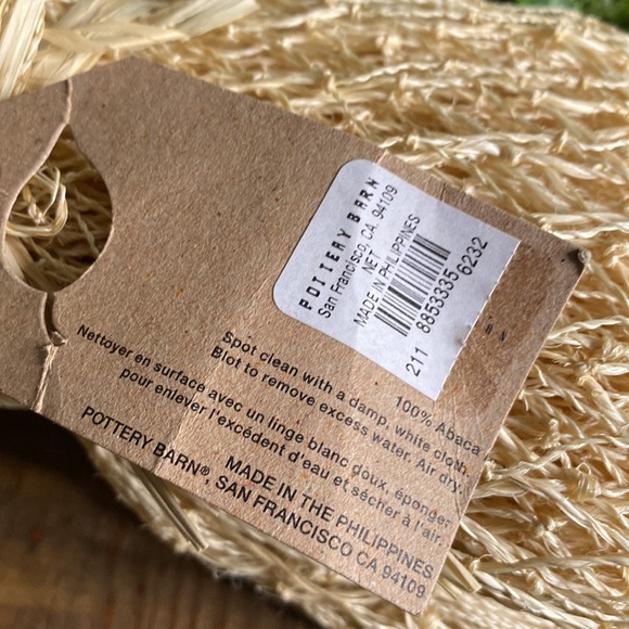 Pottery Barn Hand Woven Abaca Large Net Table Runner Nautical Natural Decoration - Picture 5 of 11